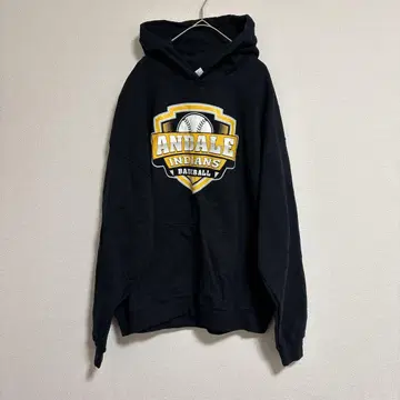 후드티 후드 맨투맨 길단 구제 의류 아메카지 L 사이즈 블랙