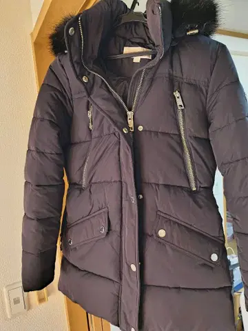 다운 자켓 퍼 달린 후드