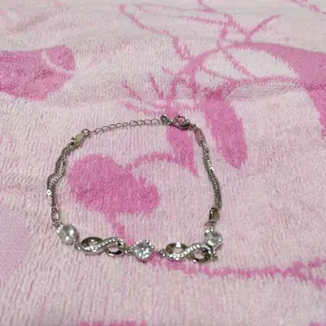 실버 팔찌 다이아몬드풍