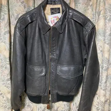 AVREX A2 가죽 자켓 xs 짙은 그레이