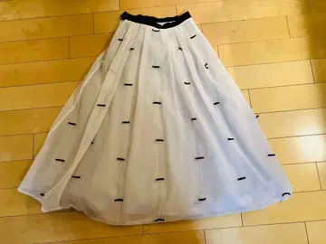 쉬폰 플레어 스커트 핑크