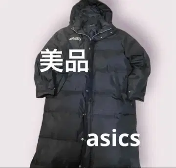 따뜻한 아식스 다운 asics down bench coat 블랙 L