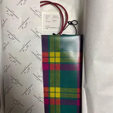 새상품 언노운 프로덕츠 가죽 페이퍼백 맥밀란 패턴 스몰 사이즈