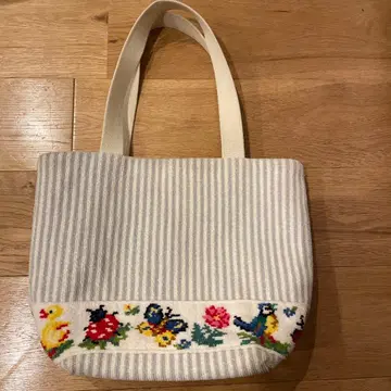 페일러 하이디 패턴 셔닐 직조 스트랩 핸드백 토트백