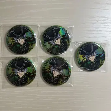 그로마스 홀로그램 캔뱃지 실버 5점