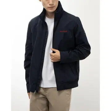 TOMMY HILFIGER 스탠드 카라 블루종 L