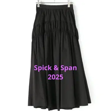 2025 스픽 앤 스팬 코튼 나일론 개더 스커트 36