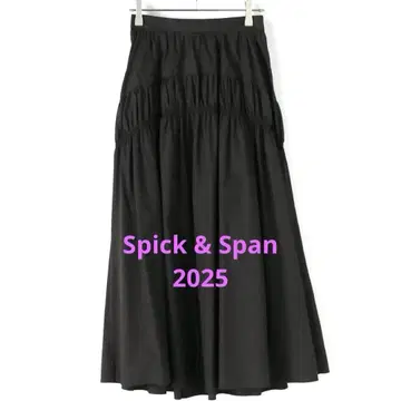 2025 스픽 앤 스팬 코튼 나일론 개더 스커트 36