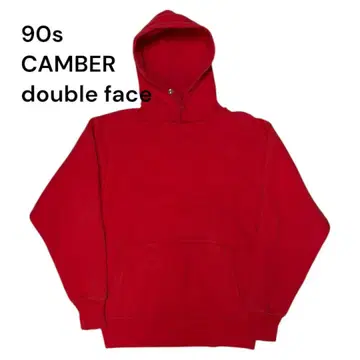 90s CAMBER 더블 페이스 레드 후드티 구드 페이드