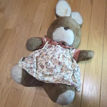 토끼 봉제 인형 꽃무늬 드레스 포함 빅 사이즈 선애로우