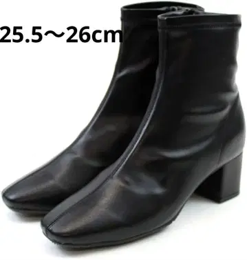 스퀘어토 스트레치 숏부츠 블랙 3L 5.5cm 힐