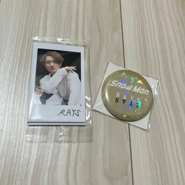 Snow Man RAYS 포토 카드 & 캔뱃지