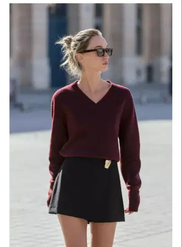 zara v넥 니트 스웨터 2025