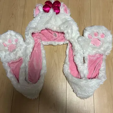 디즈니 마리 후드 모자 발바닥 디자인