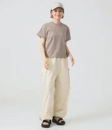 [ 새상품급 ] 레이빔즈 스트랩 카고 와이드 팬츠