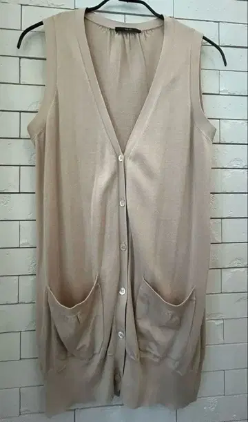 ships 베이지 니트 베스트