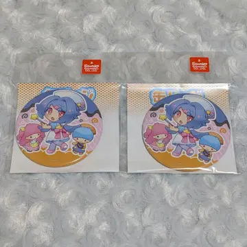 마이마이마이고엔 산리오 캐릭터즈 콜라보 캔뱃지 히카루 2점