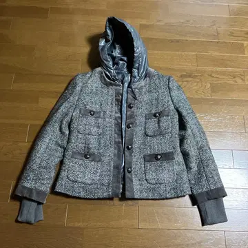 후드 부착 울 리치 블렌드 자켓 6호