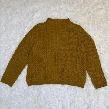 CHRISTIAN AUJARD 여성용 긴팔 니트 M 알파카 울