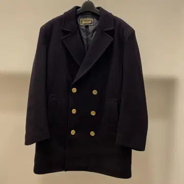 영국제 GLOVERALL 글로버올 골드 버튼 P 코트 피 코트