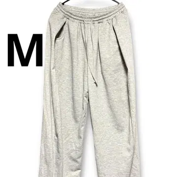 스웨트 팬츠 캐주얼 루즈핏 그레이 M 실루엣