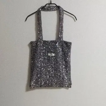 Uhr 우어 스팽글 토트백 그레이