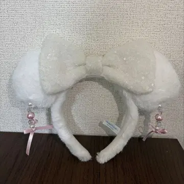 디즈니 머리띠 프리 미니 화이트