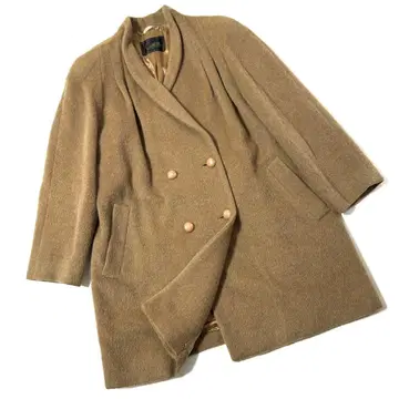 [새상품급] 캐럿 숄카라 울 코트 더블 가을/겨울 카멜 7AR