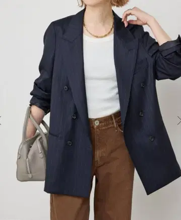 스픽 앤 스팬 VIAN 더블 브레스트 테일러드 자켓 36