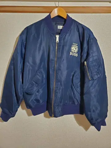 SUNTORY BOSS 점퍼 MA-1 자켓 네이비