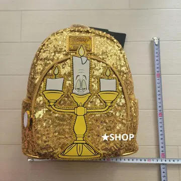 라운지 플라이 디즈니 미녀와 야수 루미에르 백팩 스팽글