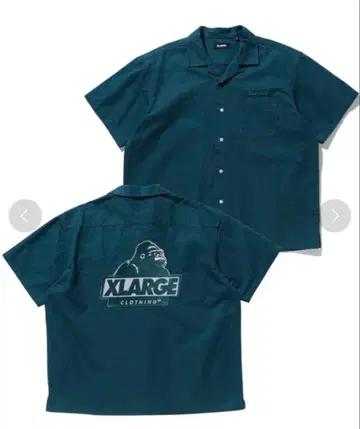 XLARGE 반팔 셔츠 다크 그린