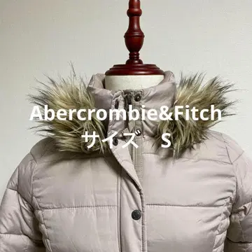 Abercrombie&Fitch 퍼 라이트 베이지 다운 자켓