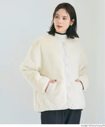 COCA 리버서블 퀼팅 블루종