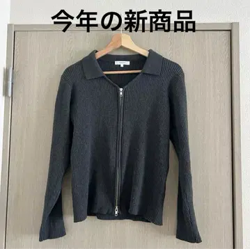 글로벌 워크 카라 달린 더블 ZIP 가디건/598029