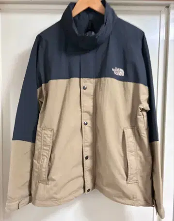 THE NORTH FACE 마운틴 후드티 L 사이즈 베이지/네이비