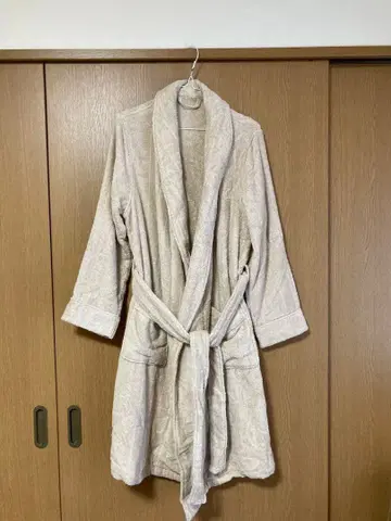 [택 포함 새상품] GELATO PIQUE 베이지 목욕 가운