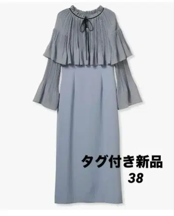 택 포함 새상품 CELFORD 블라우스 케이프 포함 드레스