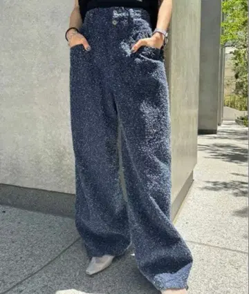 AMERI RIBBON YARN JOGGER KNIT PANTS