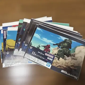 제일복권 기동전사 건담 GQuuuuuuX H상 클리어 포스터 묶음 판매
