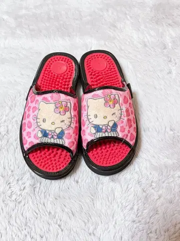 헬로키티 일광화상 키티 레오파드 무늬 샌들 시마무라