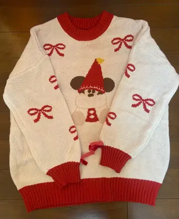 디즈니 크리스마스 릴린린 스웨터