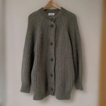 SNIDEL 모헤어 미들 가디건 그린