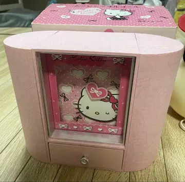 헬로키티 무빙 오르골 밤하늘 저편 액세서리 케이스 헤이세이 레트로