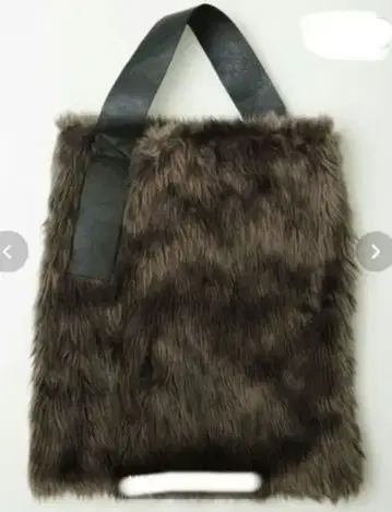 [ 새상품급 ] AVIE RENEWAL 원숄더 퍼 빅백 브라운