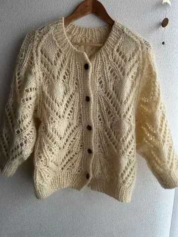 핸드 니트 핸드메이드 가디건 니트