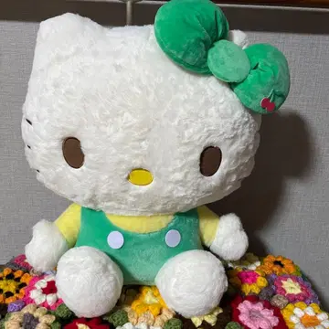 새상품 헬로키티 크림 소다 인형 GJ 초 빅 봉제 인형