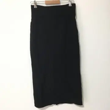 클래식 엘프 롱 스커트 [ L ] 블랙 심플 허리밴딩 어른