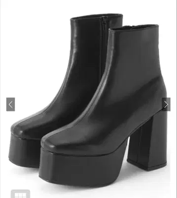 GRL 통굽 부츠 스퀘어토 청키힐 숏부츠 zr1142