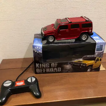 Hummer H2 리모컨 카 빨간색 1/18 스케일 무선 조종